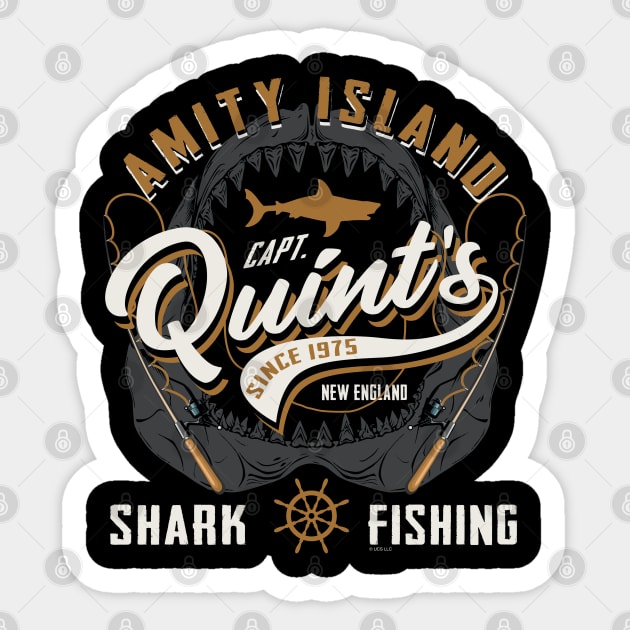 Quint's Shark Fishing Jaw Mouth (Universal © UCS LLC) Sticker by Alema Art